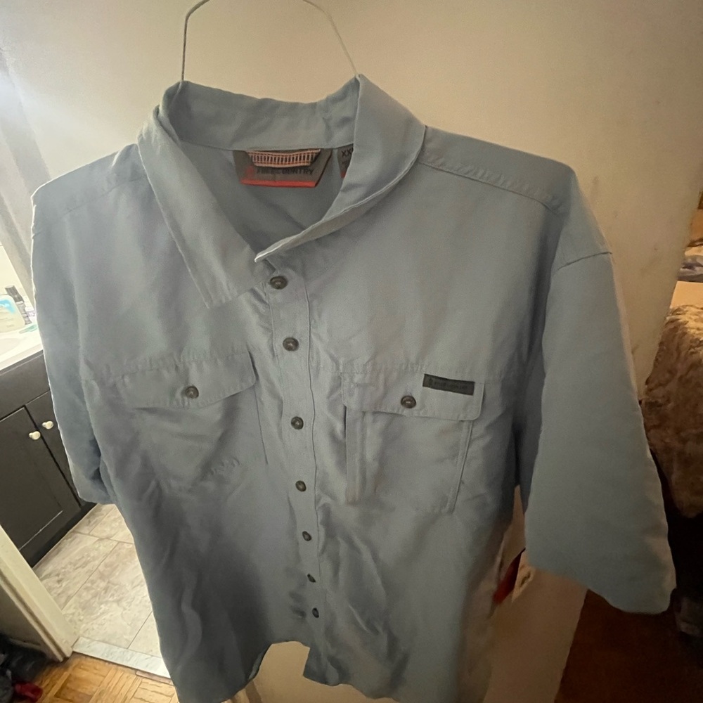 Free Country Blue Lightweight Shirt Jacket